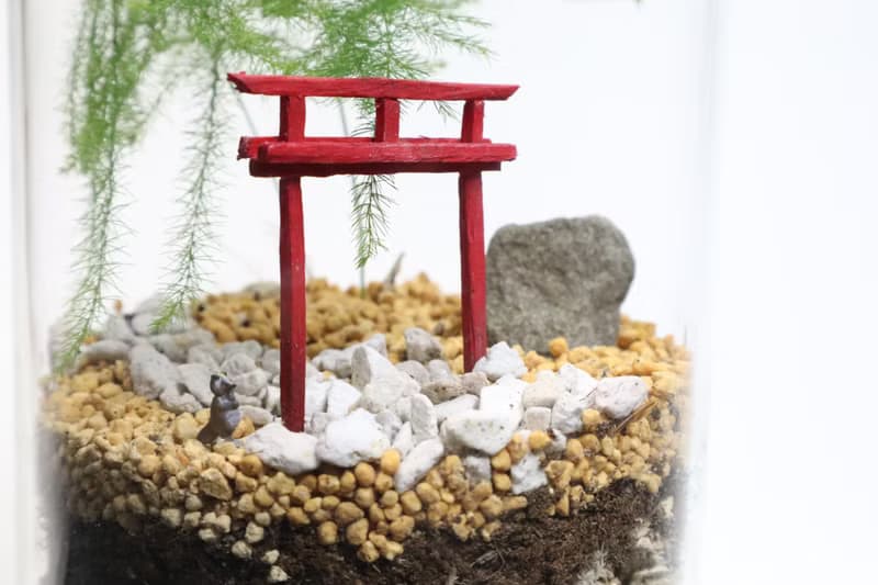 【微景觀】 狸貓神社 - 日式風格/鳥居/生日禮物/室內植物