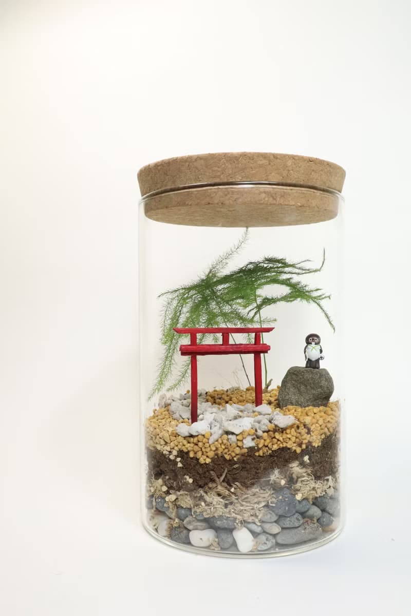 【微景觀】 狸貓神社 - 日式風格/鳥居/生日禮物/室內植物