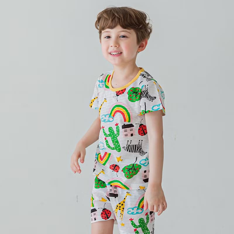 雨後的春日下午-輕透空氣衣短袖韓國童裝-K18705