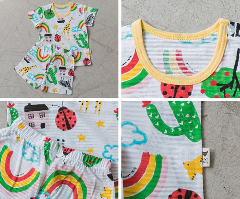 雨後的春日下午-輕透空氣衣短袖韓國童裝-K18705