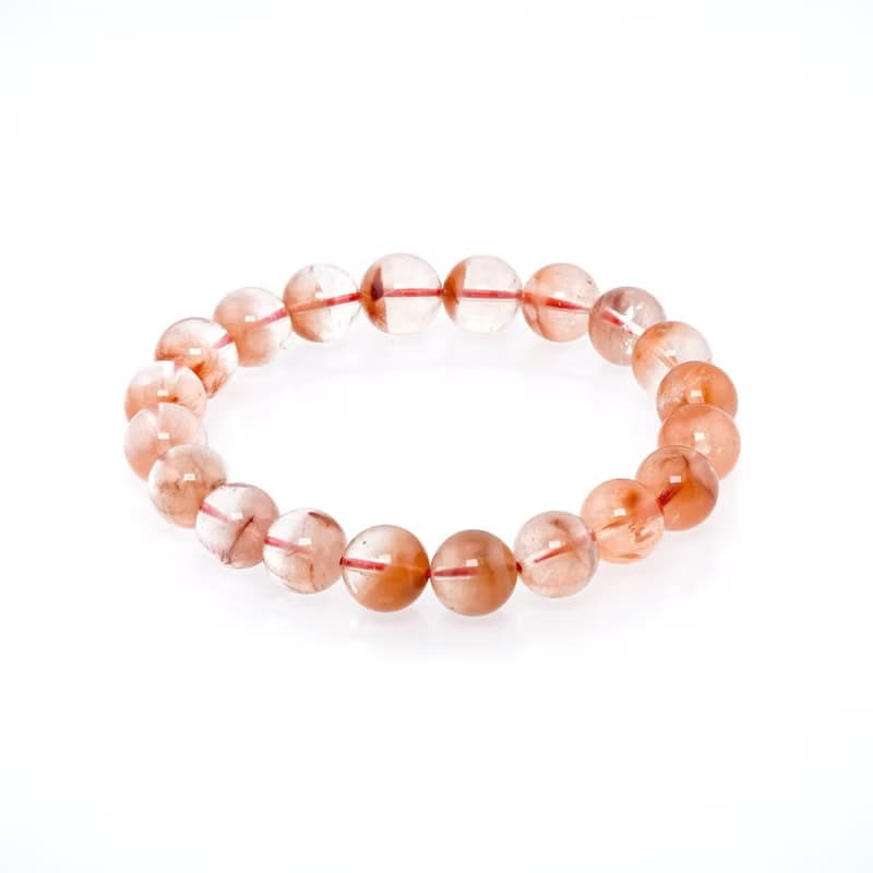 寶麗金珠寶-天然紅兔毛水晶手珠