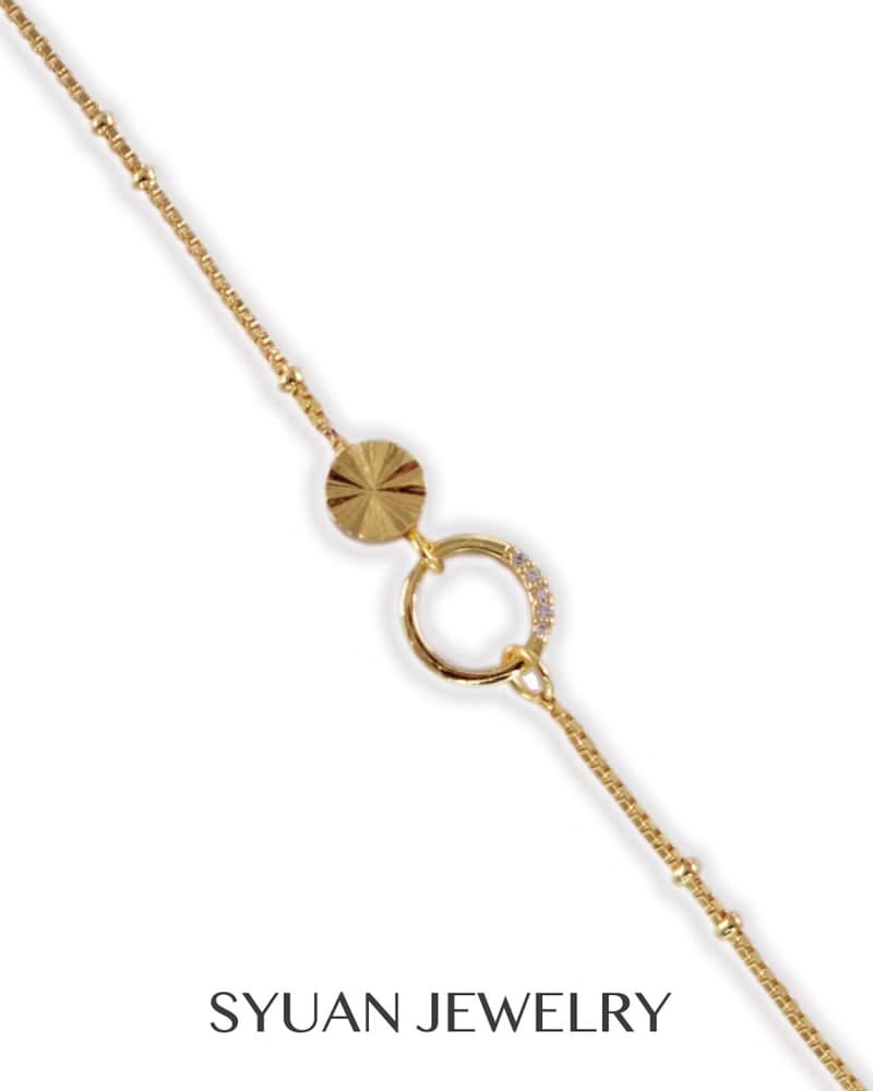 SYUAN JEWELRY | Be around me— 鍍18K鋯石項鍊生日 情人節禮物