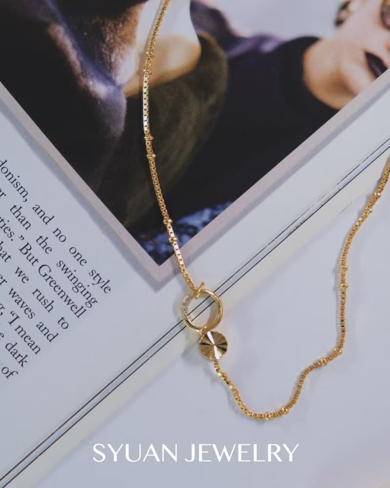 SYUAN JEWELRY | Be around me— 鍍18K鋯石項鍊生日 情人節禮物