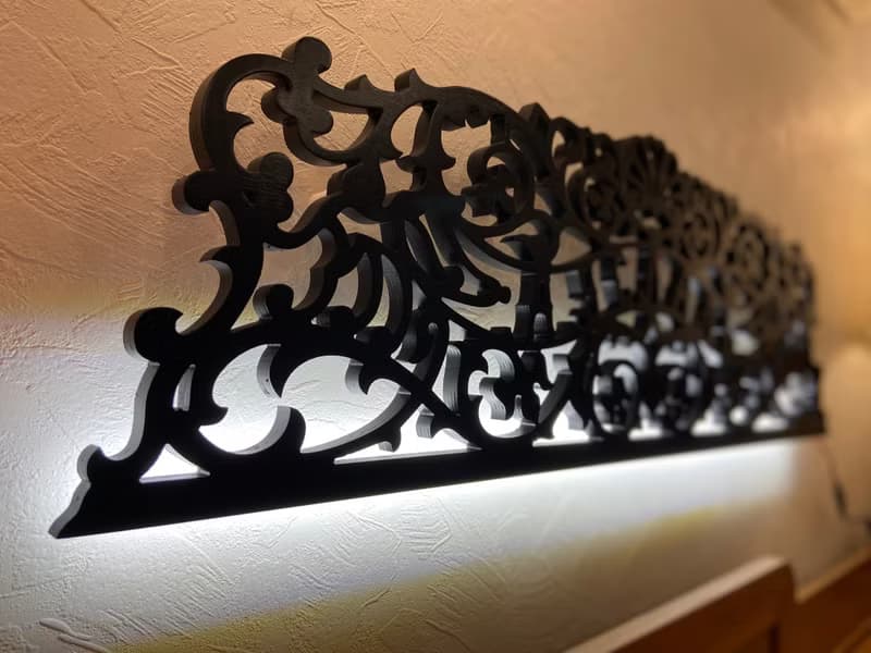 鋼琴譜架、鋼琴牆雕塑、臥室牆飾