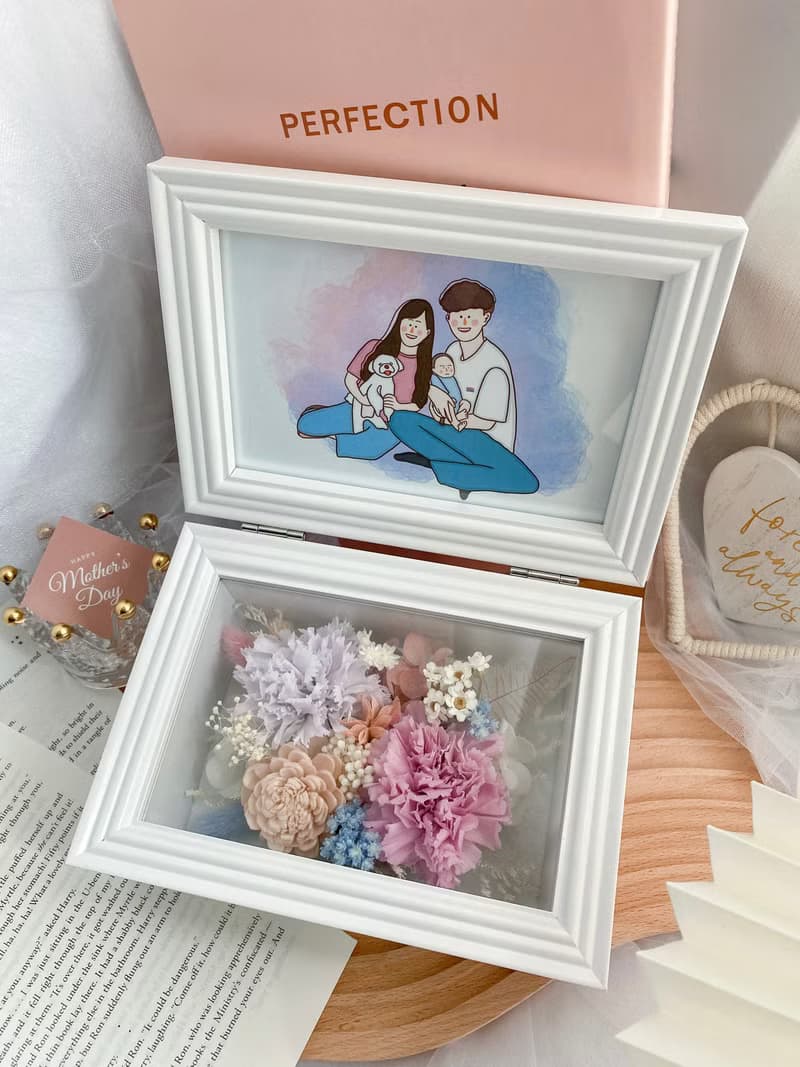 永生花 / 永生花相框 / 母親節花禮 / 情人節花禮