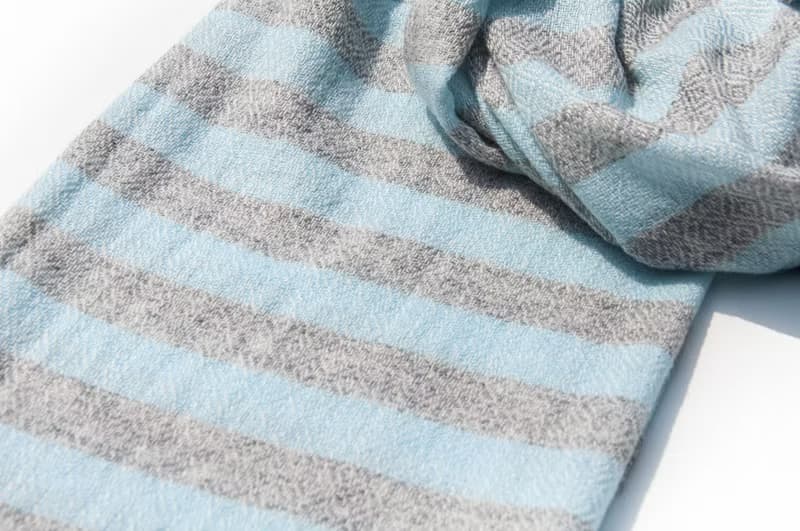 喀什米爾Cashmere 針織圍巾 純羊毛圍巾 手織圍巾 編織圍巾-法國