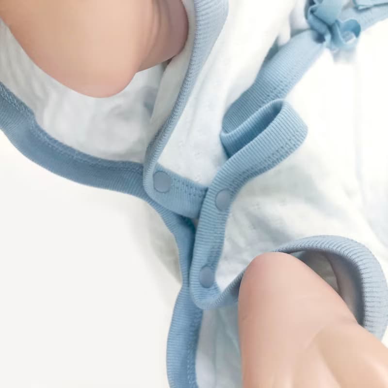 自訂圖文 日本厚款有機空氣棉 新生兒蝴蝶衣和尚服 寶寶禮盒