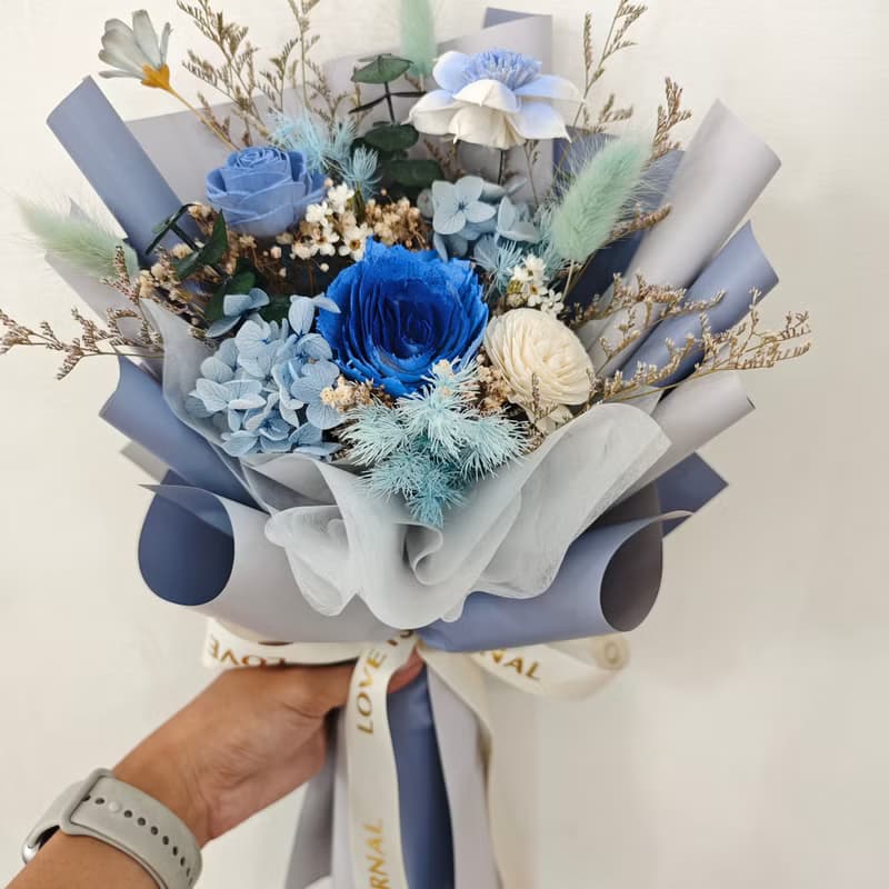 大束45公分索拉乾燥花束