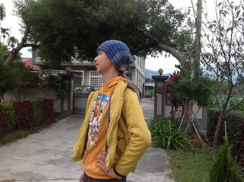 海盜帽。可當領圍巾。大人小孩都可戴的帽子、圍巾。藍色