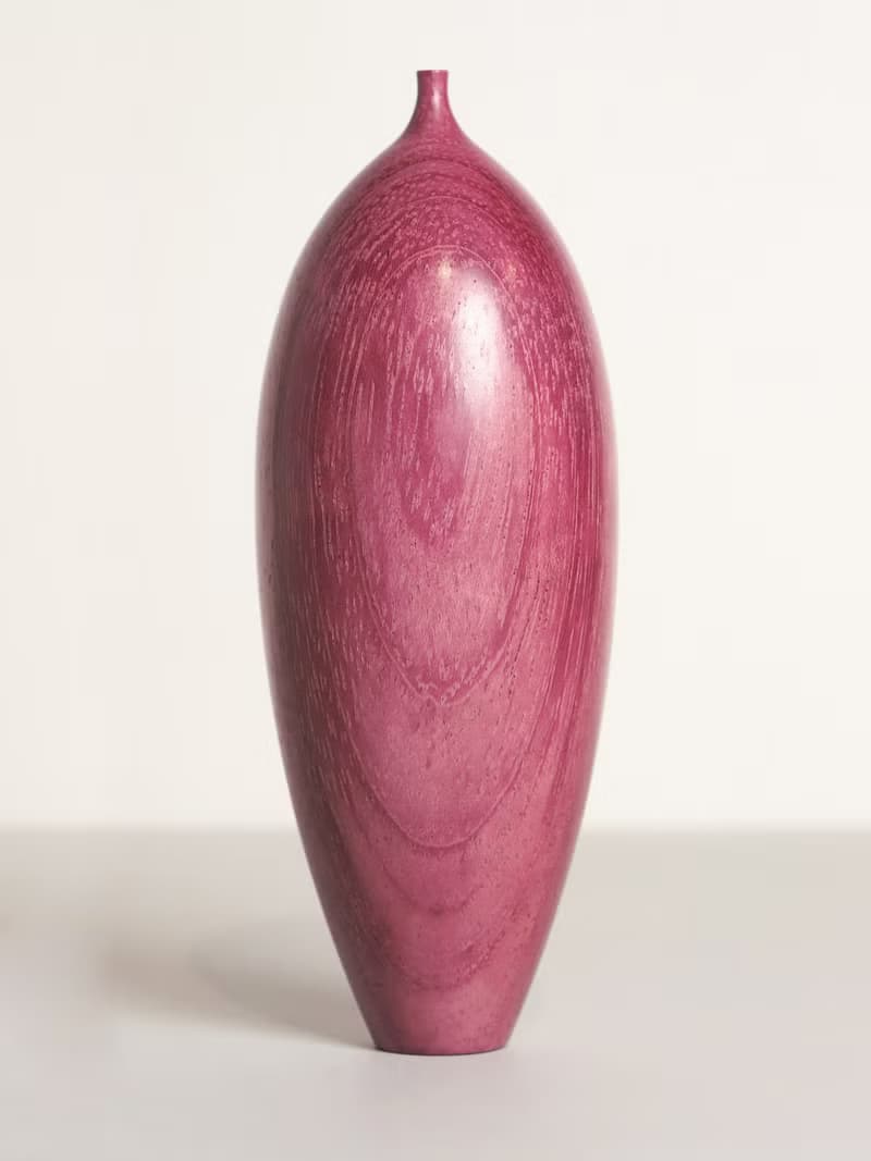 平安喜樂(紫氣東來版)紫芯蘇木製小花瓶新年禮物喬遷生日聖誕禮物