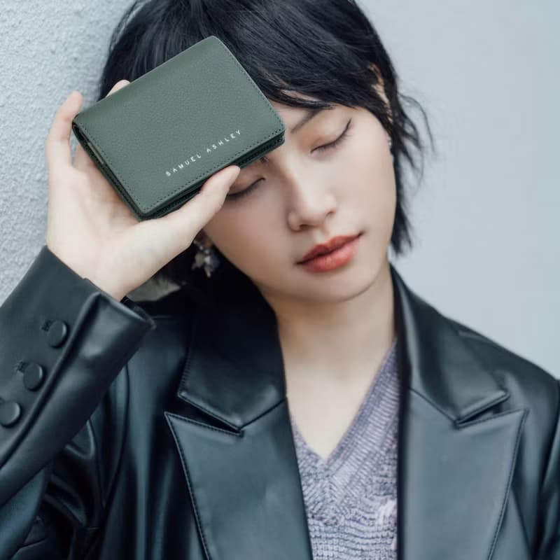 【開運皮夾】Lola雙摺皮革錢包- 森林綠 輕巧之選 母親節送禮首選