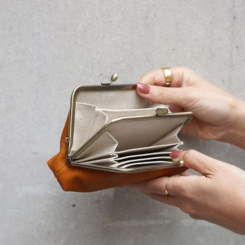 日本職人手作典雅多夾層卡片零錢包/短夾 Made in Japan by FOLNA