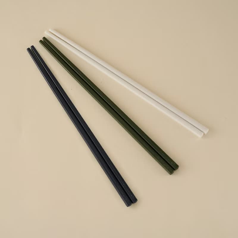 【哩皿生活】潔晶筷6入組 環保餐具 環保筷 隨行筷 方筷  便攜筷