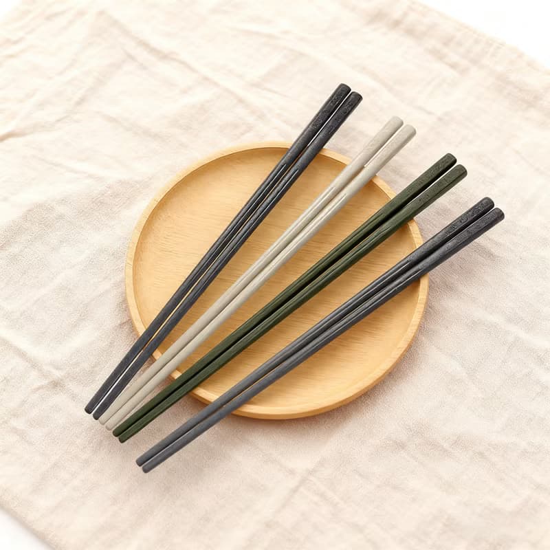 【哩皿生活】潔晶筷6入組 環保餐具 環保筷 隨行筷 方筷  便攜筷