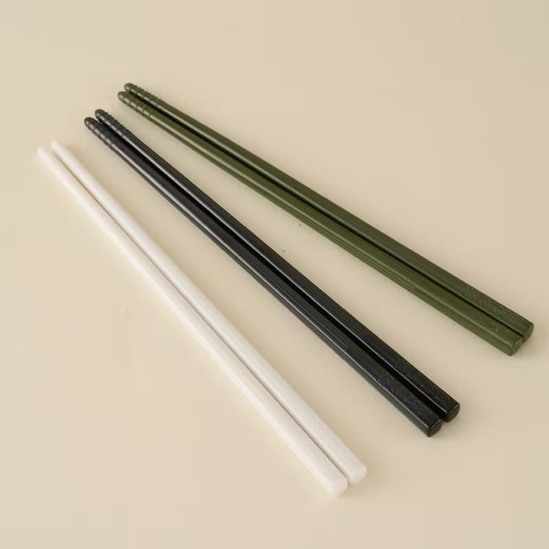 【哩皿生活】潔晶筷6入組 環保餐具 環保筷 隨行筷 方筷  便攜筷