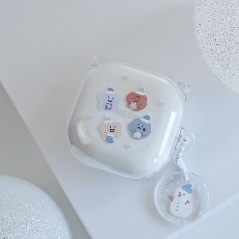 藍色聖誕 Samsung Galaxy Buds 2/Pro/Live 耳機保護套 交換禮物