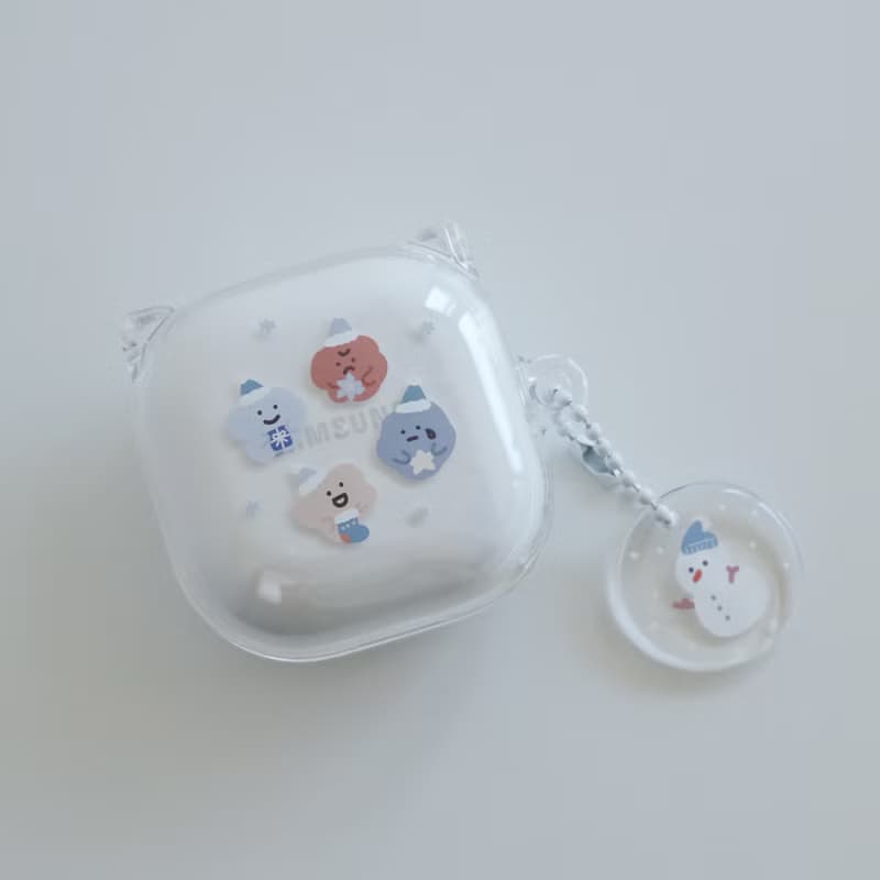 藍色聖誕 Samsung Galaxy Buds 2/Pro/Live 耳機保護套 交換禮物