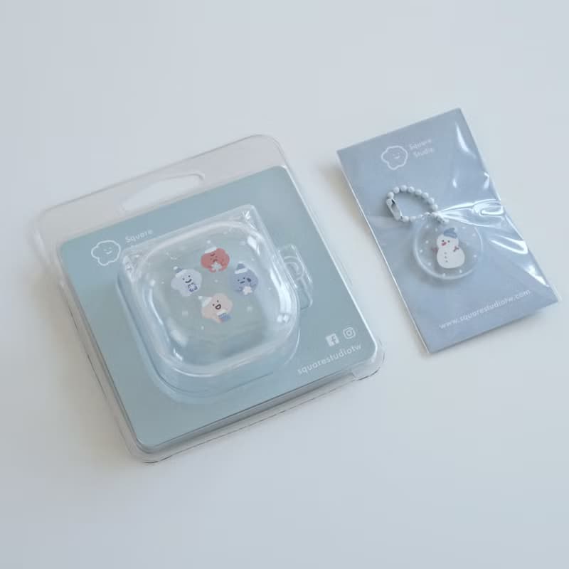 藍色聖誕 Samsung Galaxy Buds 2/Pro/Live 耳機保護套 交換禮物
