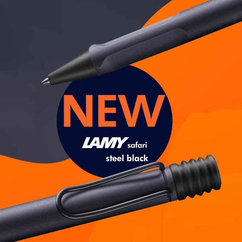 【雷雕刻字2024】LAMY 原子筆 限量獨家 / SAFARI / 鋼鐵黑