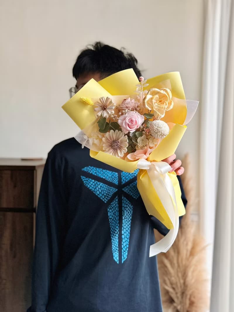 煦陽 索拉太陽花束 永生花束 畢業花束
