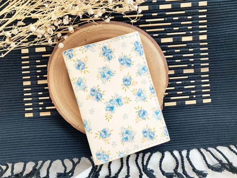 碎花咭位票夾護照套 好好縫 皮革DIY材料包 旅行用品 passport