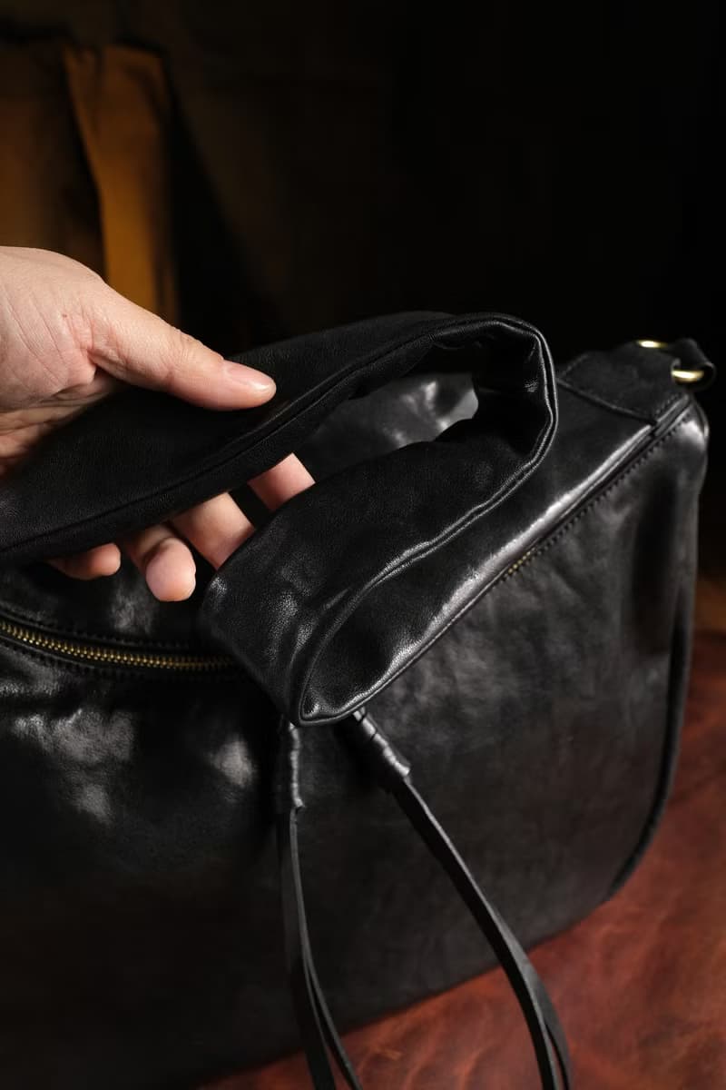 GIOVAND 朋克復古 單肩斜挎包 植糅牛皮 側背包 中性風格