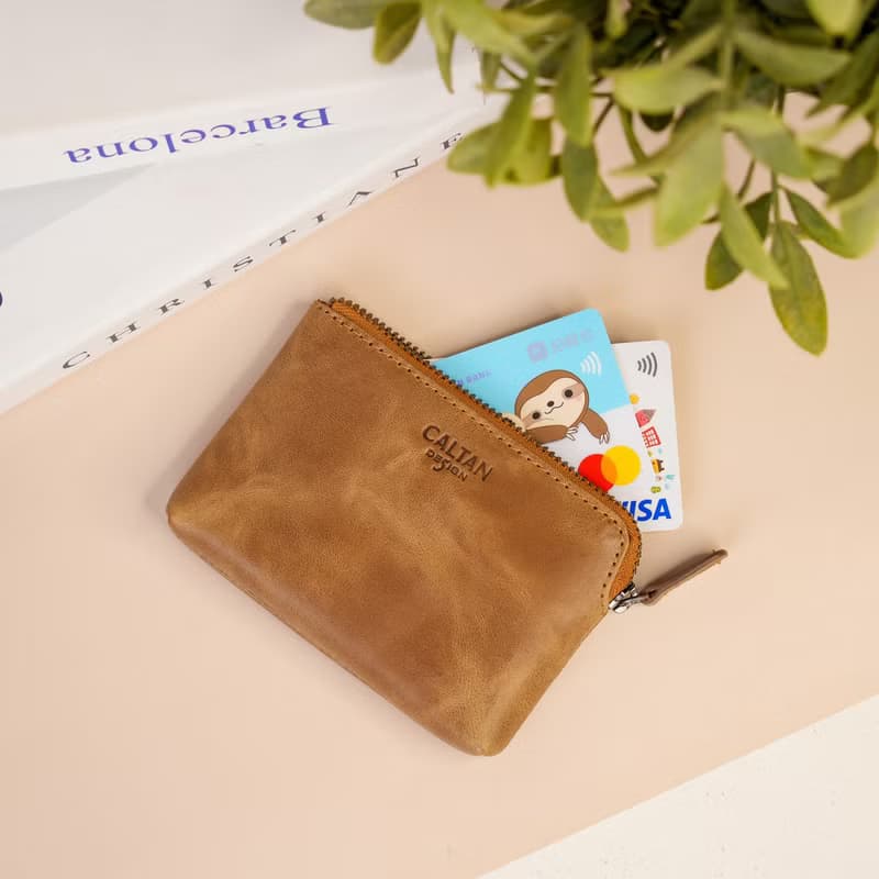 【24hr快速出貨】真皮單層零錢包-075076 五色 牛皮 零錢袋