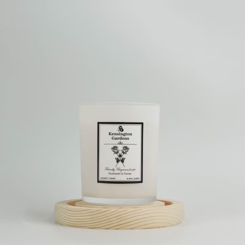 天然精油-寵物友善蠟燭-Kensington Gardens (溫暖乳香與玫瑰)