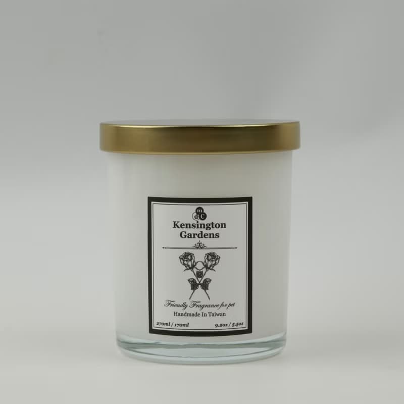 天然精油-寵物友善蠟燭-Kensington Gardens (溫暖乳香與玫瑰)