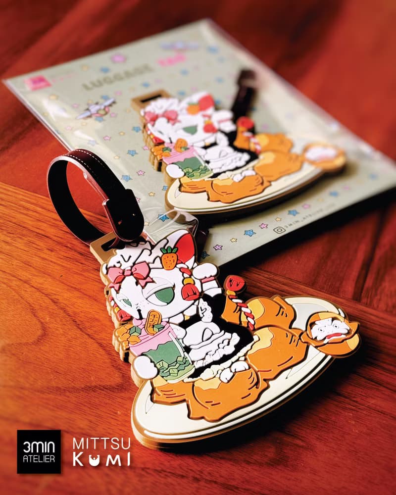 【招財貓】Mittsu Kumi 原創作品 - 行李牌