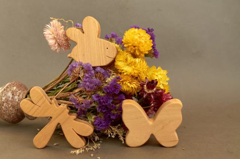 wooden insects, wooden animals toys, birthday gift baby