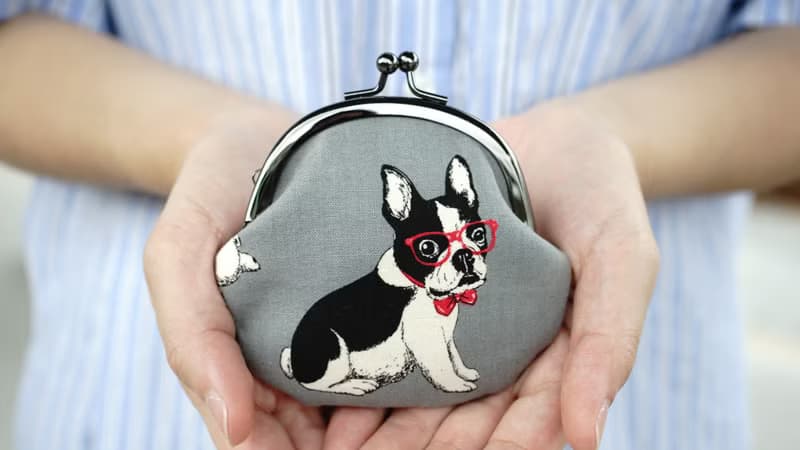 零錢包 / 萌犬法鬥小 口金包 / 小錢包