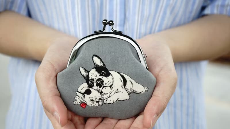 零錢包 / 萌犬法鬥小 口金包 / 小錢包