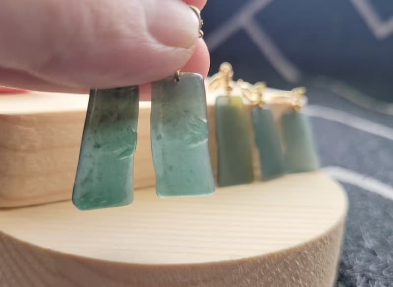 親翠 天然翡翠 瓜地馬拉冰意境棉小竹節鎖骨鏈