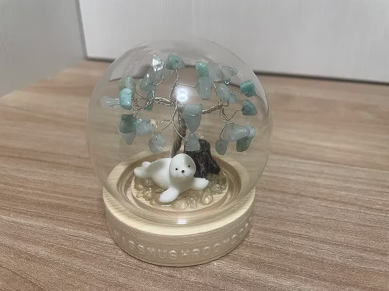 海獅款訂製 | 水晶樹系列微景觀水晶球 | 可愛 | 居家擺飾