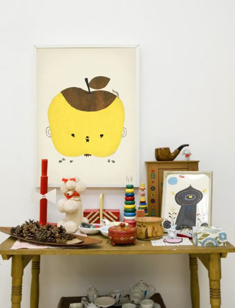 Elisabeth Dunker - 瑞典藝術家設計海報 APPLE PAPPLE POSTER