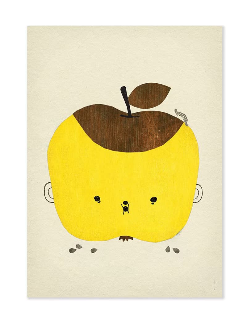 Elisabeth Dunker - 瑞典藝術家設計海報 APPLE PAPPLE POSTER