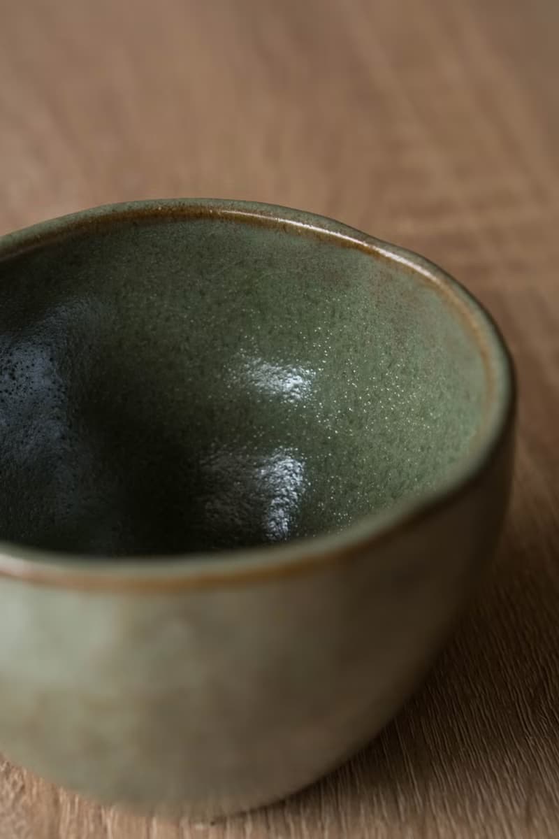 墨綠手感茶碗
