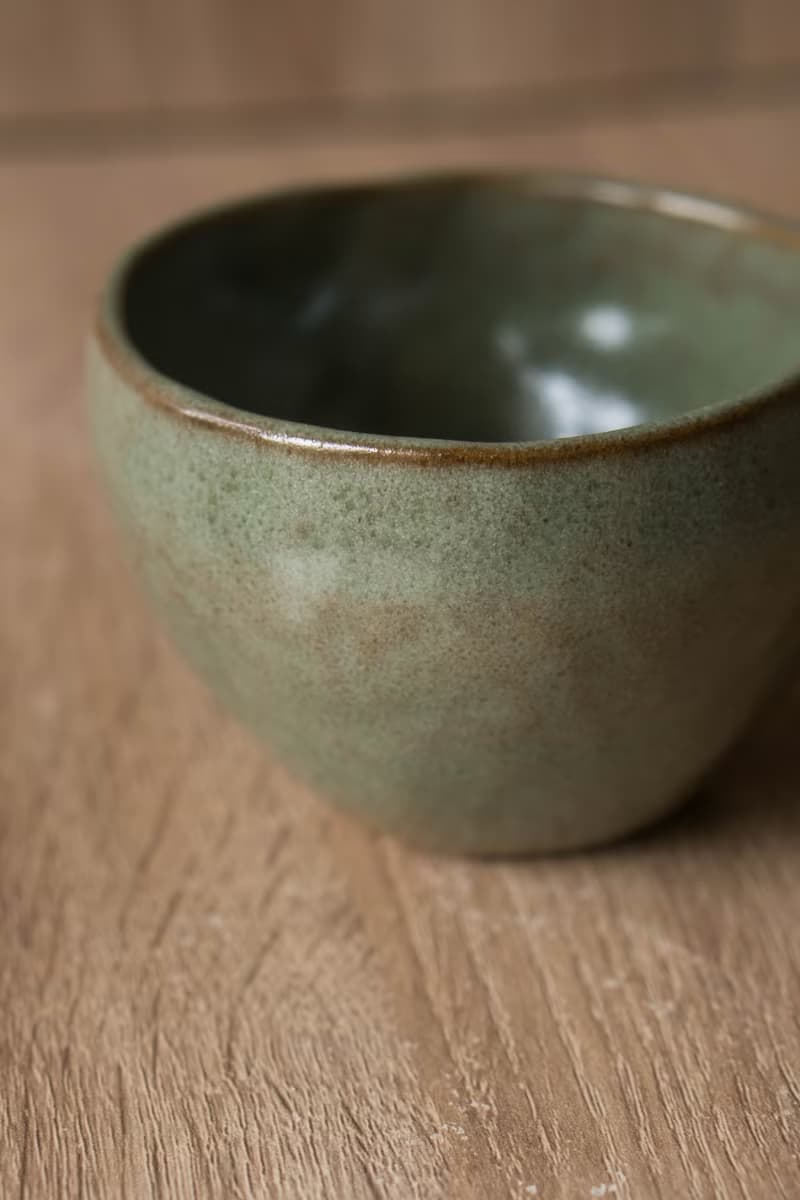 墨綠手感茶碗