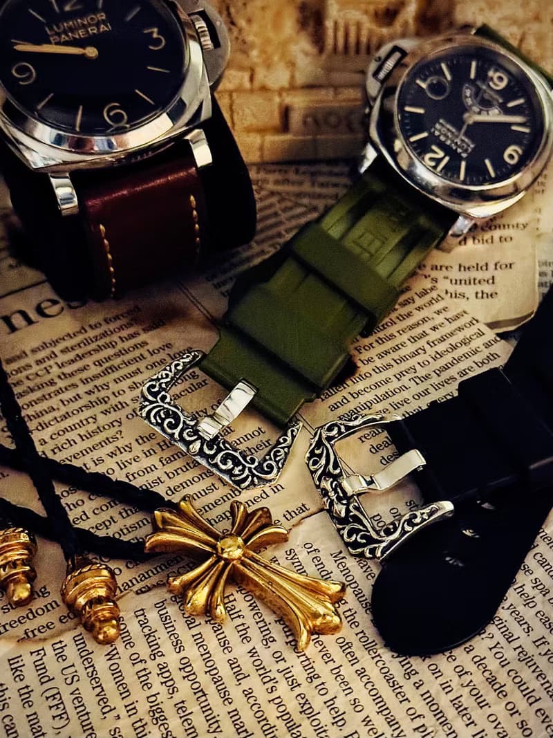 【錶扣系列】巴洛克雕花/錶扣/純銀