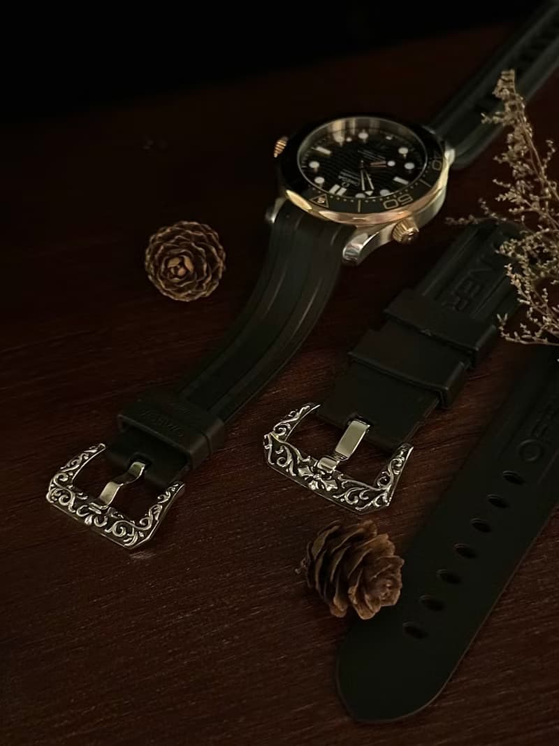 【錶扣系列】巴洛克雕花/錶扣/純銀