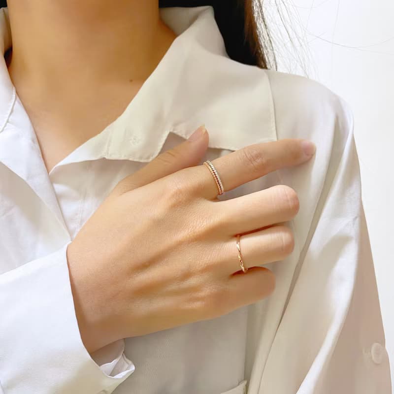 14K | (雙色)秋冬之際_戒指