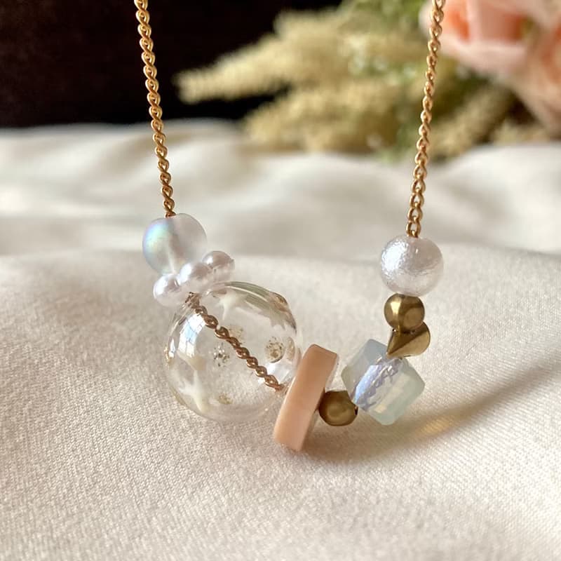 老林雜貨 | 雪花泡泡項鍊