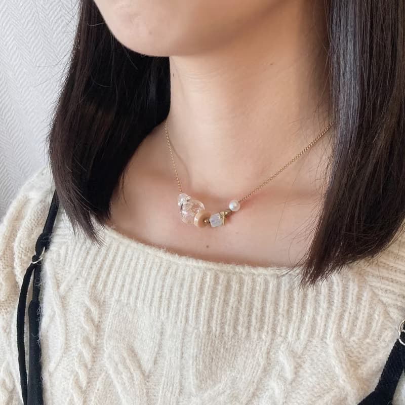老林雜貨 | 雪花泡泡項鍊