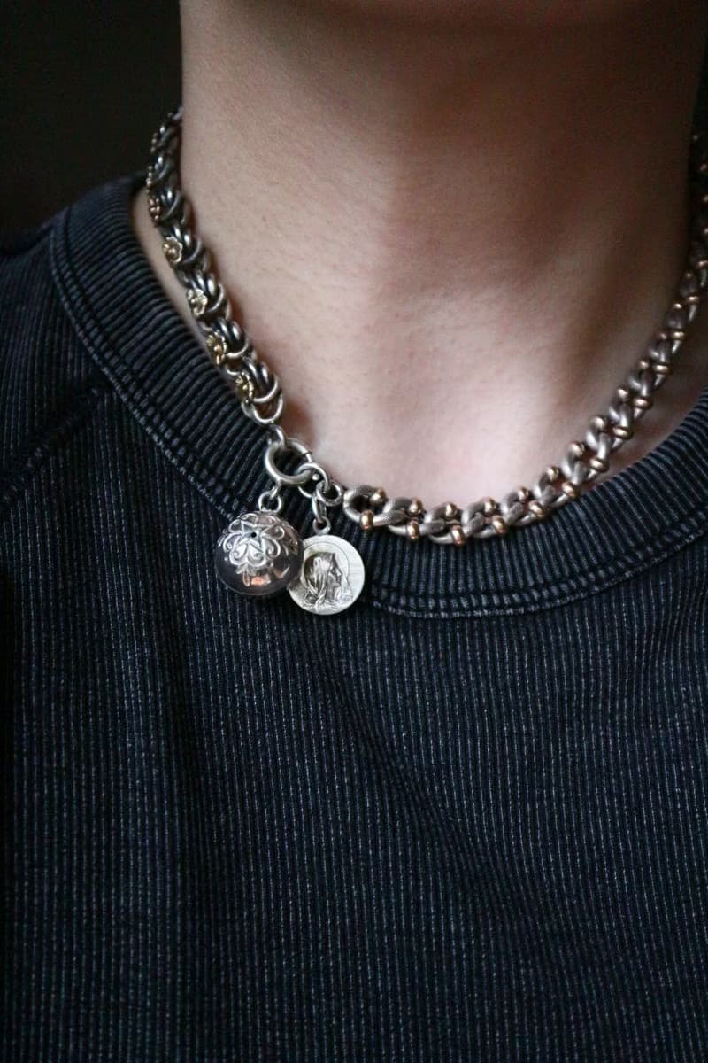 1890s 法國 重工金銀雙色編織手鍊