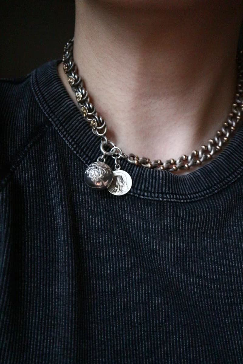 1890s 法國 重工金銀雙色編織手鍊