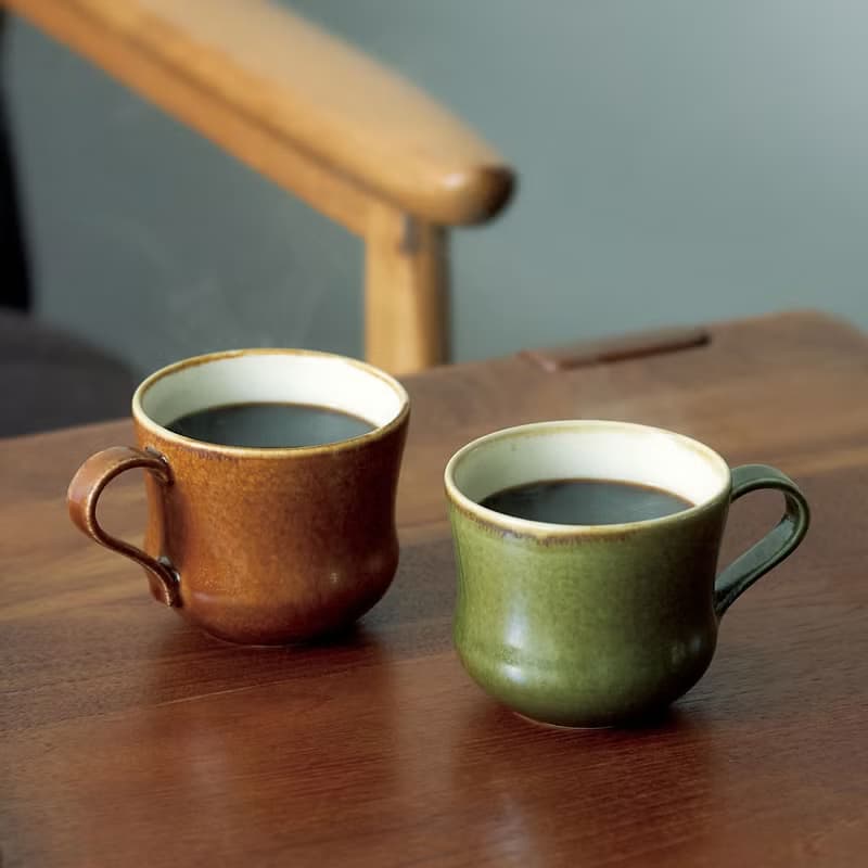 美濃焼　あじわうぺアマグカップ　コーヒーカップ|スープカップ|磁器