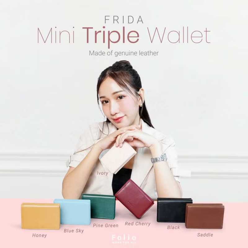 Folio : Frida mini triple wallet