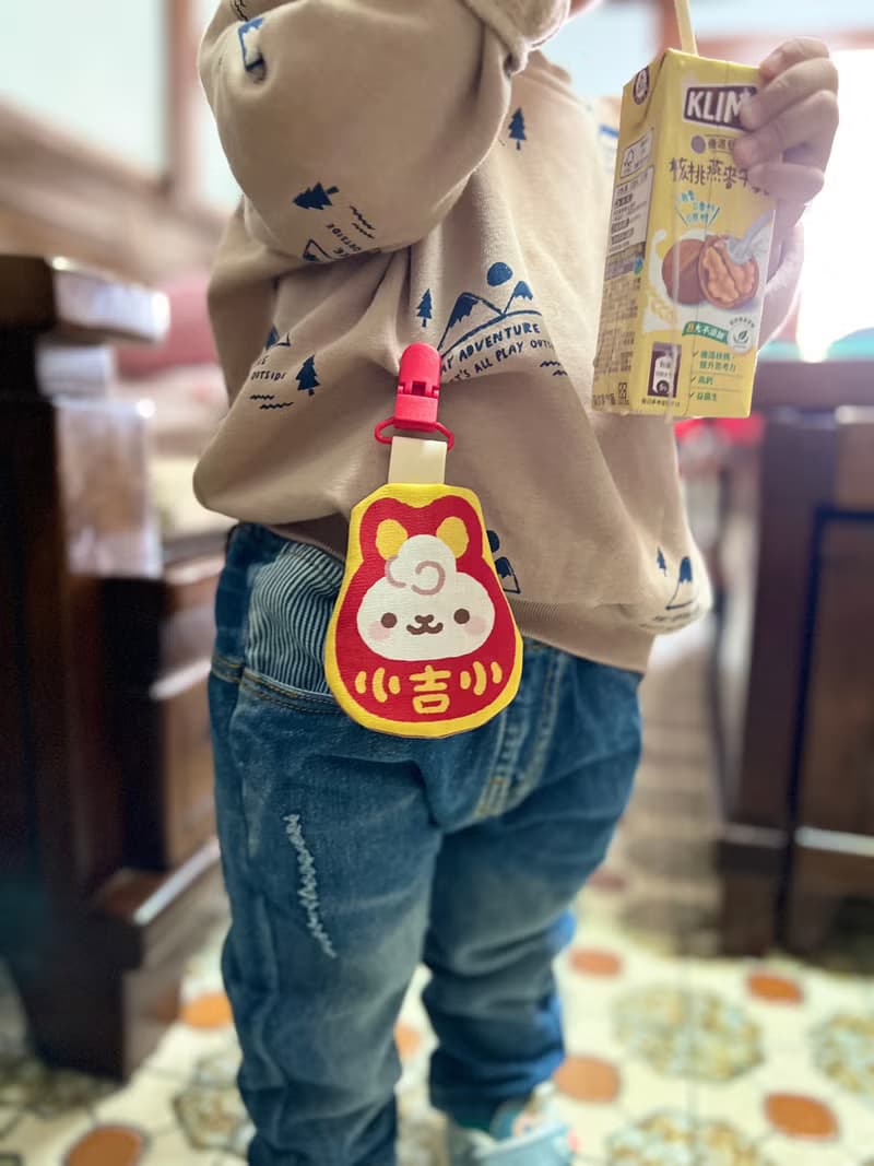 【小熊比比】兔年福神達摩不倒翁平安福袋 護身符袋AirTag