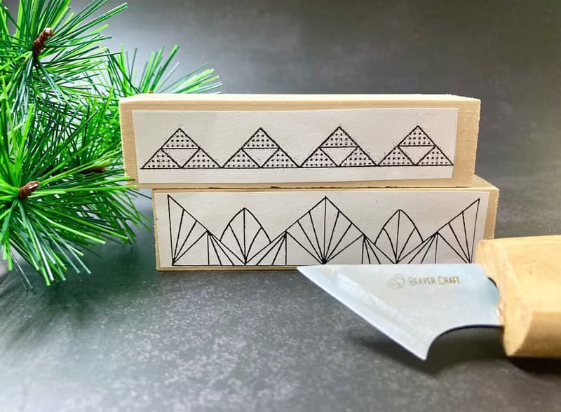 DIY 手作雕刻材料包-花紋(Chip Carving)